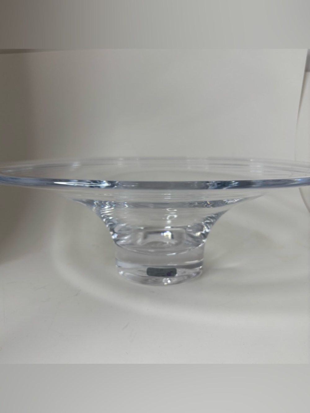 Vintage Simon Pearce Hanover Handcrafted Glass Centerpiece Bowl 14"